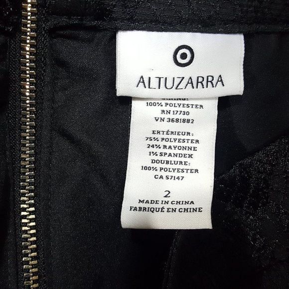 ALTUZARRA Target Black Snakeskin Pencil Skirt 2 - Picture 7 of 7